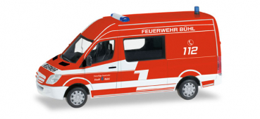 Herpa 092425 MB Sprinter Halbbus Feuerwehr Bühl 1:87 HO