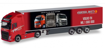 Herpa 310024 Volvo FH Globetrotter XL Kühlkoffersattelzug "Gesuko / 1.000.000ste Volvo" 1:87 Spur HO