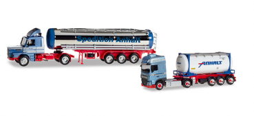 Herpa 310369 2-teiliges Jubiläumsset "50 Jahre Spedition Anhalt" 1:87 Spur HO