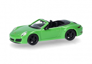 Herpa 420365 Porsche 911 (991) Carrera 2 Cabrio lizardgrün 1:87 Spur H0