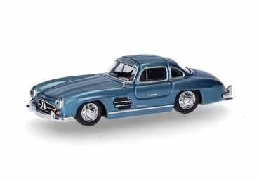Herpa 430975-002 MB 300 SL Flügeltürer hellblaumet. 1:87 Spur H0