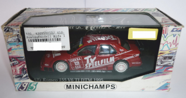 Minichamps 430950212 Alfa Romeo 155 V6 TI Präsentation DTM 1995 TV-Spielfilm Team Schübel Michele Alboreto 1:43
