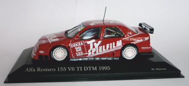 Minichamps 430950212 Alfa Romeo 155 V6 TI Präsentation DTM 1995 TV-Spielfilm Team Schübel Michele Alboreto 1:43