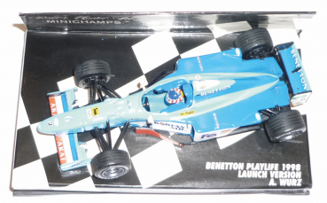 Preview: Minichamps 430980096 Benetton Playlife B198 Launch Version Alexander Wurz Formel 1 1998 1:43