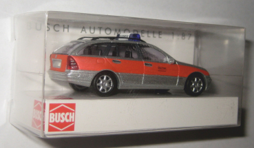 Preview: Busch 49165 MB C-Klasse T-Modell Werksfeuerwehr Dornier 1:87 HO