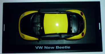 Preview: Schuco 04538 VW New Beetle schwarz-gelb 1:43