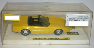Solido 1514 Chevrolet Corvette C4 Cabrio gelb 1:43