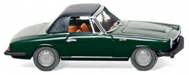 Wiking 018698 Glas 1700 GT Cabrio Softtop 1965 - 1967 dunkelgrün 1:87 Spur H0