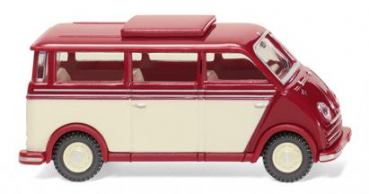 Wiking 033405 DKW Schnelllaster Fensterbus 1955 - 1962 rubinrot/elfenbein 1:87 Spur H0