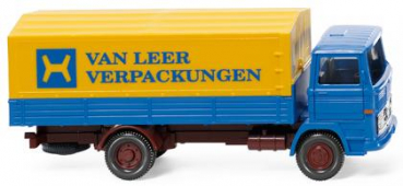 Wiking 043701 MB 1317 2-achs Pritsche-/Planen-LKW 1965 - 1976 Van Leer Verpackungen 1:87 Spur H0