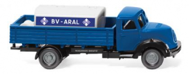 Wiking 043803 Magirus Sirius 2-achs Pritschen-LKW mit Aufsatztank 1957 - 1967  "Aral" 1:87 Spur HO