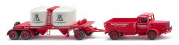 Wiking 053406 Büssing 8000 Chemikalienhängerzug 1950 - 1956 "Rosenkranz" 1:87 Spur H0