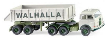 Wiking 067712 MAN Pausbacke Hinterkippersattelzug 1960 - 1967 "Walhalla Kalk" 1:87 Spur H0
