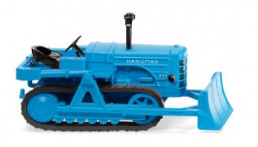 Wiking 084436 Hanomag K55 Raupenschlepper mit Räumschild 1952 - 1960 hellblau 1:87 Spur H0