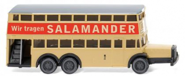 Wiking 097303 Berliner Doppeldeckerbus D 38 1938 "Salamander" 1:160 Spur N