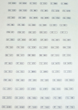 Decalsatz KFZ-Kennzeichen Bundesrepublik Deutschland Behördenkennzeichen Baden-Württemberg 1:87 Spur H0