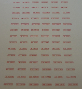 Decalsatz KFZ-Kennzeichen Bundesrepublik Deutschland Überführungskennzeichen Baden-Württemberg 1:87 Spur H0