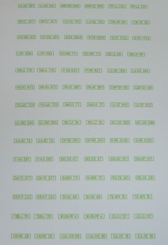 Decalsatz KFZ-Kennzeichen Bundesrepublik Deutschland landwirtschaftliche Kennzeichen 1:87 Spur H0