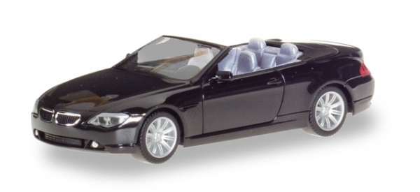 Herpa 023245-002 BMW 6er Cabrio schwarz 1:87 Spur HO