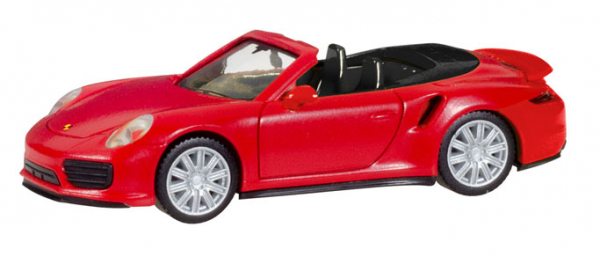 Herpa 028929 Porsche 911 Turbo Cabrio indischrot 1:87 Spur H0