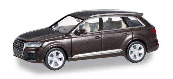Herpa 038447 Audi Q7 2015 argusbraunmet. 1:87 Spur H0