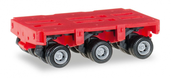 Herpa 053501-002 Zubehör 3-achs Goldhofer Achslinien THP-SL rot 2 Stück 1:87 HO Bausatz