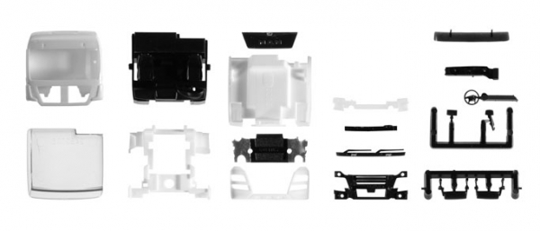 Herpa 084765 Teileservice Fahrerhaus MAN TGX XLX Euro 6c ohne Windleitbleche Bausatz 1:87 HO
