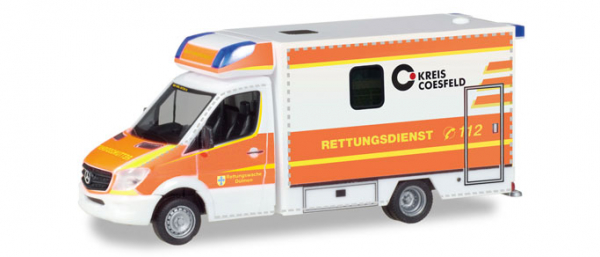 Herpa 093675 MB Sprinter 2013 Fahrtec RTW Rettungsdienst Dülmen 1:87 HO