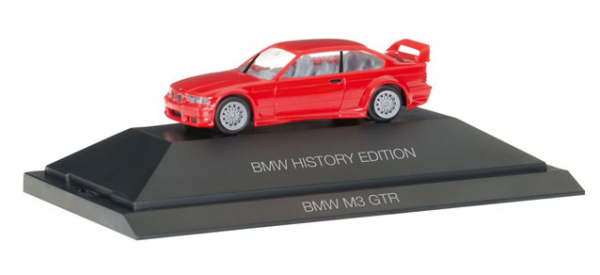 Herpa 102056 BMW M3 GTR (E36) rot "BMW History Series" PC-Modell 1:87 HO