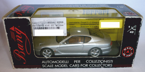 Bang 8014 Ferrari 456 GT Straßenversion silbermet. 1:43