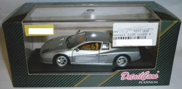 Detail Cars 322 Ferrari 512 M 1995 silbermet. 1:43
