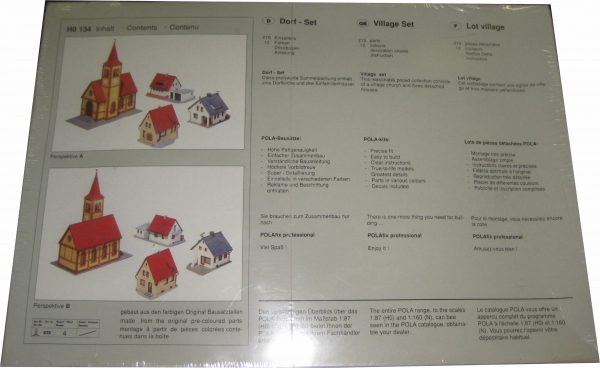 Pola Master-Line 134 4-teiliges Start-Set Dorfbausatz 1:87 Bausatz