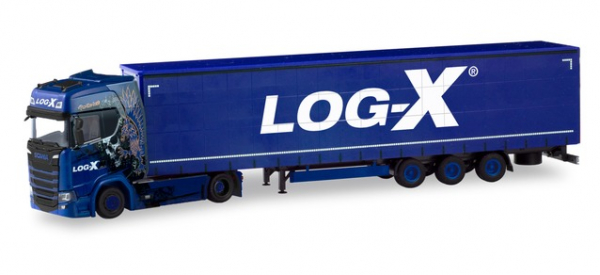 Herpa 310413 Scania CS 20 HD Lowlinersattelzug "Log-X / I´m the best" (CZ) 1:87 Spur HO