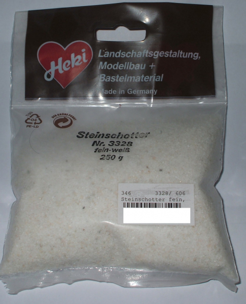 Heki 3328 Steinschotter fein weiß - 250g