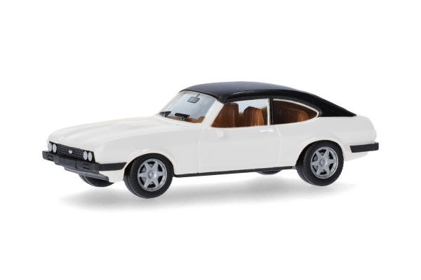 Herpa 420570-003 Ford Capri II diamantweiß mit Vinyldach 1:87 Spur H0