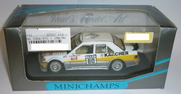 Minichamps 3030 MB 190E 2,5-16 EVO 1 DTM 1990 Kärcher Team AMG Karl Wendlinger 1:43