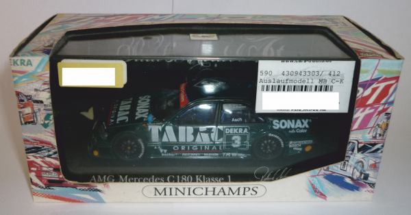 Minichamps 430943303 MB C-Klasse DTM 1994 Tabac-Original Sonax Team AMG Roland Asch 1:43