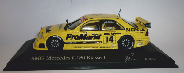 Minichamps 430943314 MB C-Klasse DTM 1994 ProMarkt Team Zakspeed Kurt Thiim 1:43