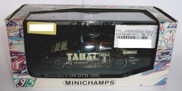 Minichamps 430953303 MB C-Klasse DTM 1995 UPS-Original Tabac-Sonax Team AMG Jörg van Ommen 1:43