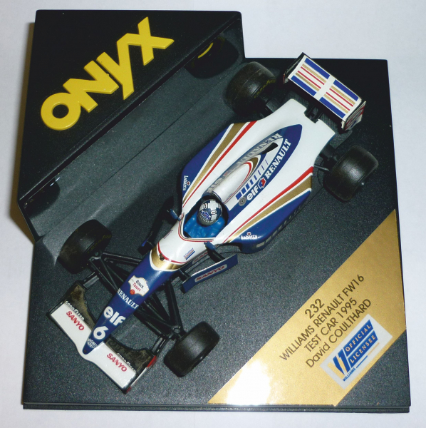 Onyx 232 Williams Renault FW16 Test Car 1995 Start-Nr. 6 David Coulthard 1:43