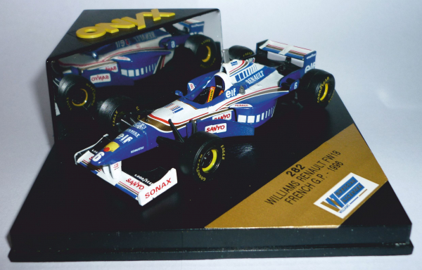 Onyx 282 Williams Renault FW18 French GP 1996 Start-Nr. 6 1:43