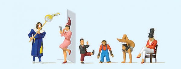 Preiser 20265 Figurenset Zirkusartisten 6 bemalte Figuren 1:87 HO
