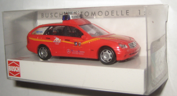 Busch 49170 MB C-Klasse T-Modell Feuerwehr Memmelsdorf 1:87 HO