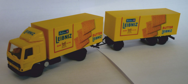Roco 1582 Volvo FL 10 Kofferhängerzug "Leibniz" 1:87 Spur H0