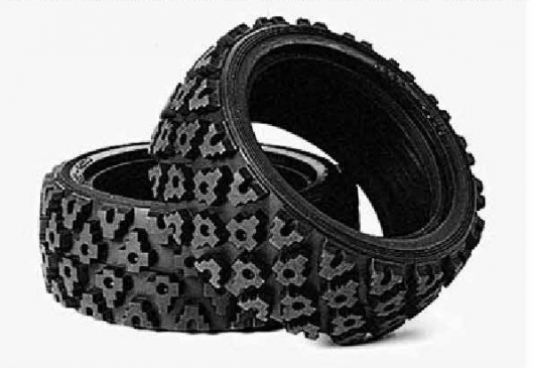 Tamiya 300050476 Reifenpaar Rallye Block für Tourenwagen 1:10