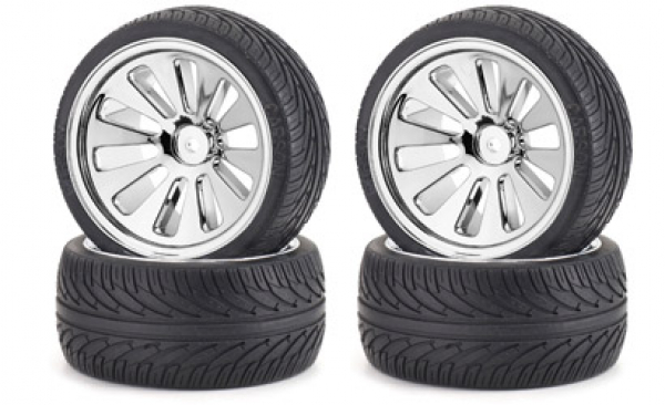 Carson 500105200 Buggy - Truggy Big Wheel Reifenset CV-10B mit Straßenprofil