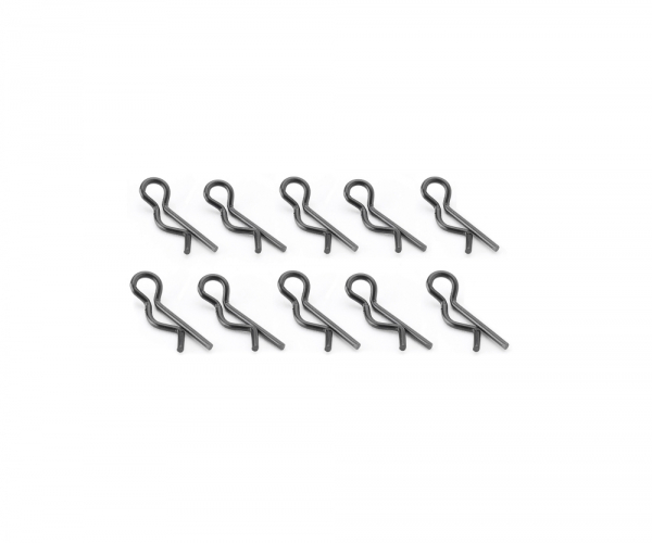 Carson 500908058 Karosserieklammern 14 mm schwarz 10 Stück