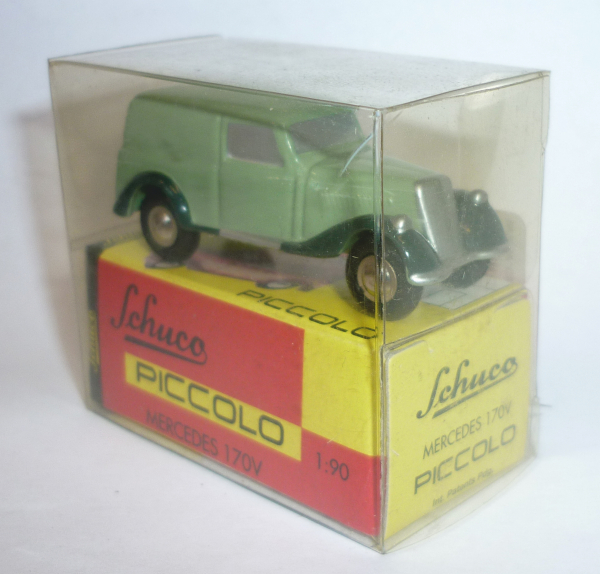 Schuco Piccolo 01521 MB 170V Kastenwagen grün 1:90