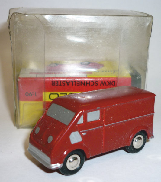 Schuco Piccolo 01551 DKW Schnelllaster Kastenwagen rot 1:90
