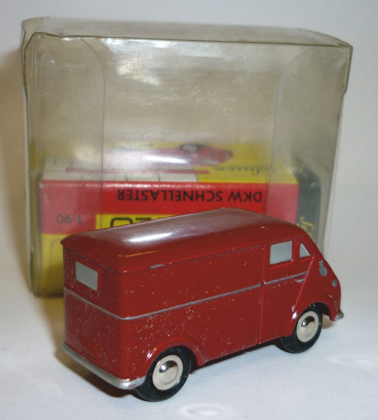 Schuco Piccolo 01551 DKW Schnelllaster Kastenwagen rot 1:90